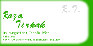 roza tirpak business card