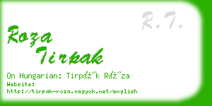 roza tirpak business card